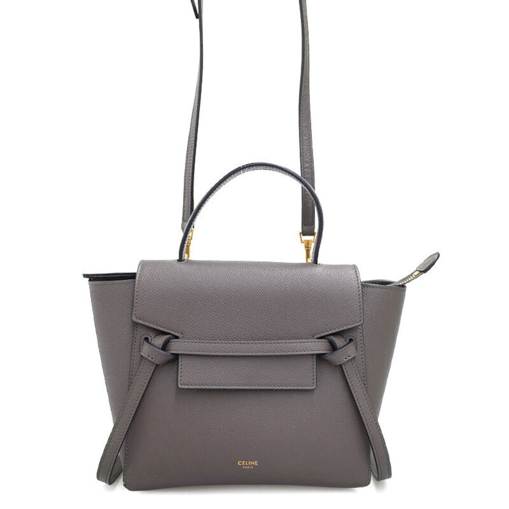 Celine Belt Bag 2way Crossbody Grained Calfskin Leather